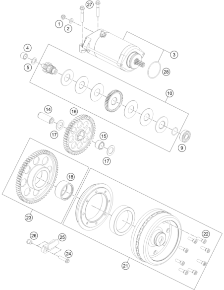 Sk-bundschraube M6x25 Isa30 (KTM/HVA/GG)