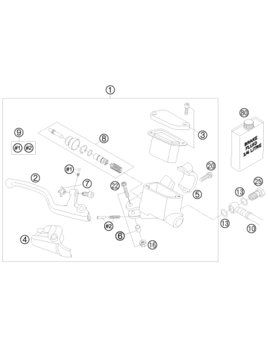 Tornillo de Collarín SK M6x30 Isa30 (KTM/HVA/GG)