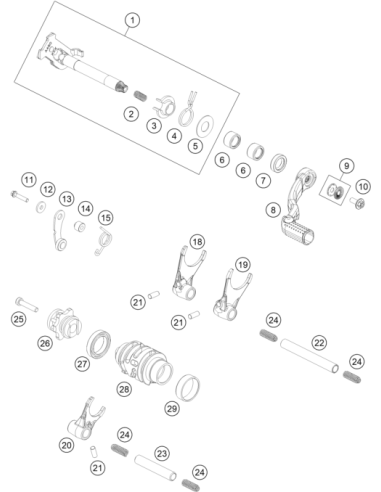 HH Collar Screw M6x30 Tx30 (KTM/HVA/GG)