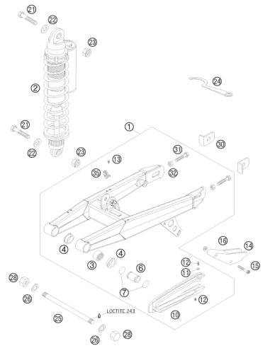 HH Collar Screw M6x40 Tx30 (KTM/HVA/GG)