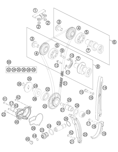 HH Collar Screw M6x40 Tx30 (KTM/HVA/GG)