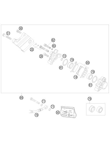 HH Collar Screw M6x40 Tx30 (KTM/HVA/GG)