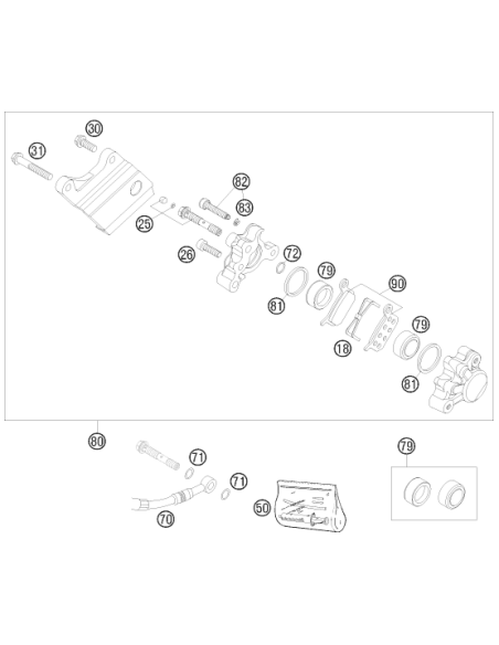 HH Collar Screw M6x40 Tx30 (KTM/HVA/GG)