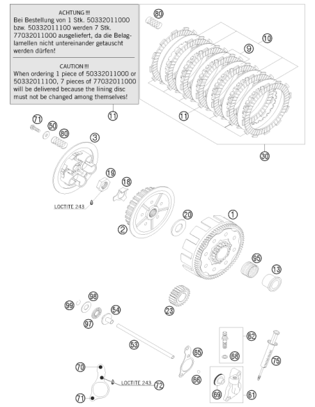 HH Collar Screw M6x40 Tx30 (KTM/HVA/GG)