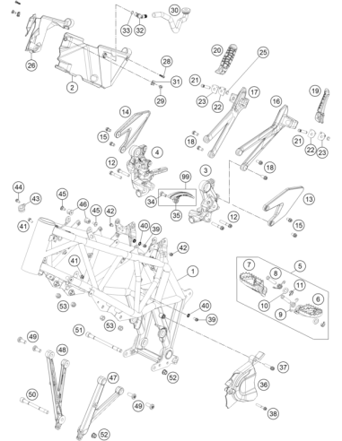 HH Collar Screw M6x40 Tx30 (KTM/HVA/GG)