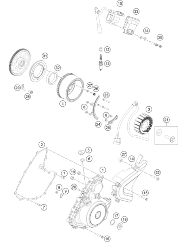 HH Collar Screw M6x50 Tx30 (KTM/HVA/GG)