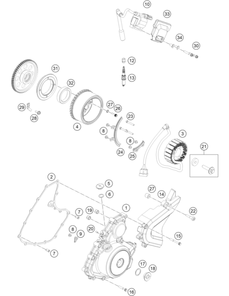 HH Collar Screw M6x50 Tx30 (KTM/HVA/GG)
