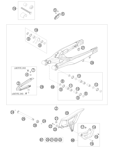 HH Collar Screw M6x50 Tx30 (KTM/HVA/GG)
