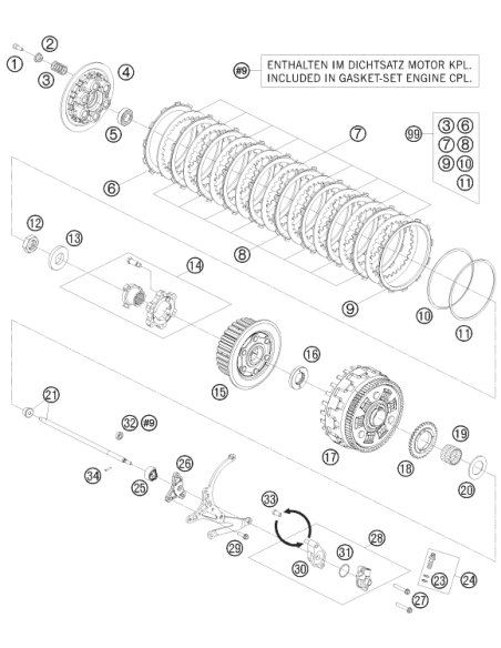 HH Collar Screw M6x50 Tx30 (KTM/HVA/GG)