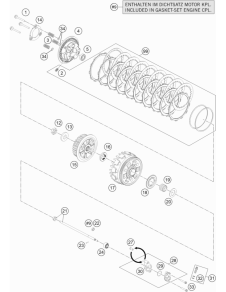 HH Collar Screw M6x50 Tx30 (KTM/HVA/GG)