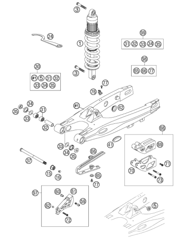 HH Collar Screw M6x50 Tx30 (KTM/HVA/GG)
