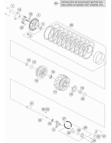 HH Collar Screw M6x55 Tx30 (KTM/HVA/GG)