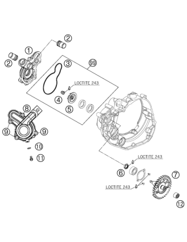 HH Collar Screw M6x55 Tx30 (KTM/HVA/GG)
