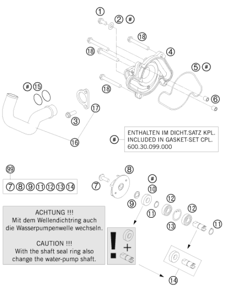 HH Collar Screw M6x60 Tx30 (KTM/HVA/GG)