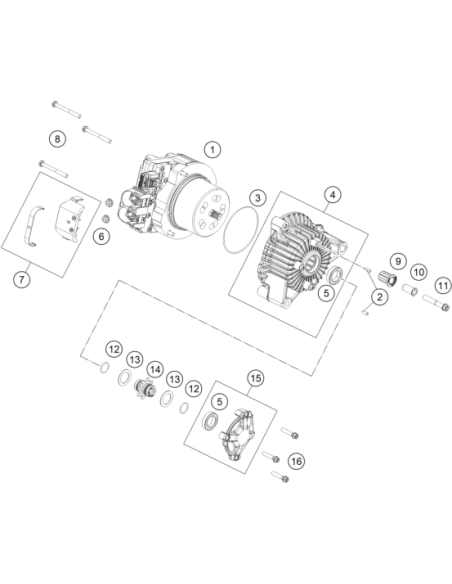 HH Collar Screw M6x60 Tx30 (KTM/HVA/GG)
