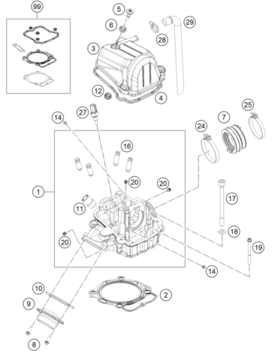 HH Collar Screw M6x65 Tx30 (KTM/HVA/GG)