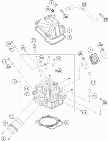 HH Collar Screw M6x80 Tx30 (KTM/HVA/GG)