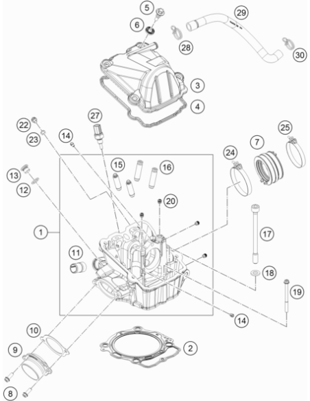 HH Collar Screw M6x80 Tx30 (KTM/HVA/GG)