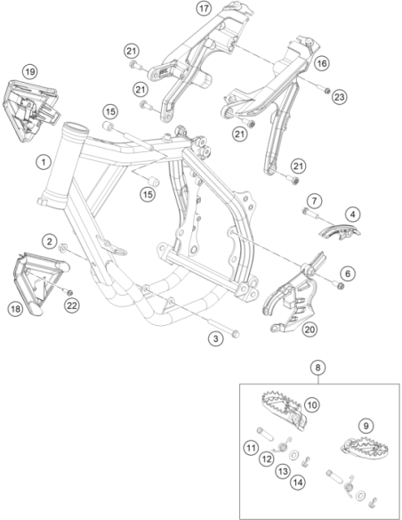 HH Collar Screw M8x16 Tx40 (KTM/HVA/GG)