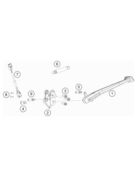 HH Collar Screw M8x20 Tx40 SL (KTM/HVA/GG)