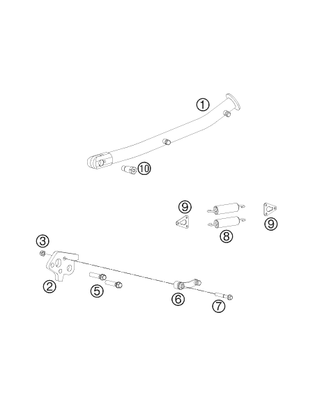 Tornillo de Collarín Hexagonal M8x25 (KTM/HVA/GG)