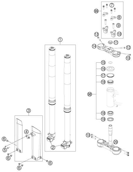 Tornillo de Collarín Hexagonal M8x25 (KTM/HVA/GG)