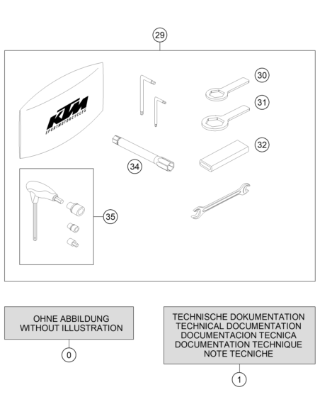 HH Collar Screw M8x25 Tx40 (KTM/HVA/GG)