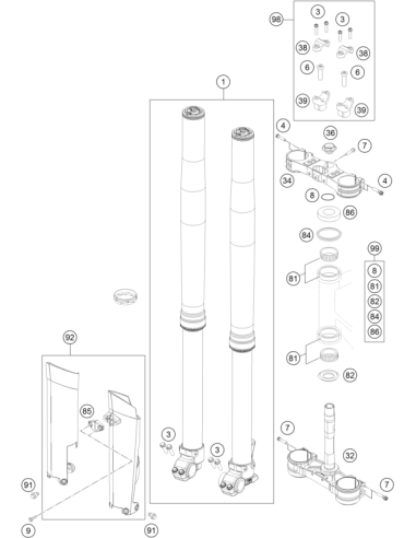 HH Collar Screw M8x35 Tx40 (KTM/HVA/GG)