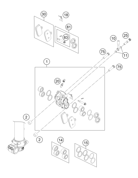 HH Collar Screw M8x35 Tx40 (KTM/HVA/GG)