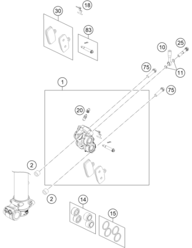 HH Collar Screw M8x35 Tx40 (KTM/HVA/GG)