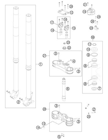 HH Collar Screw M8x50 Tx40 (KTM/HVA/GG)