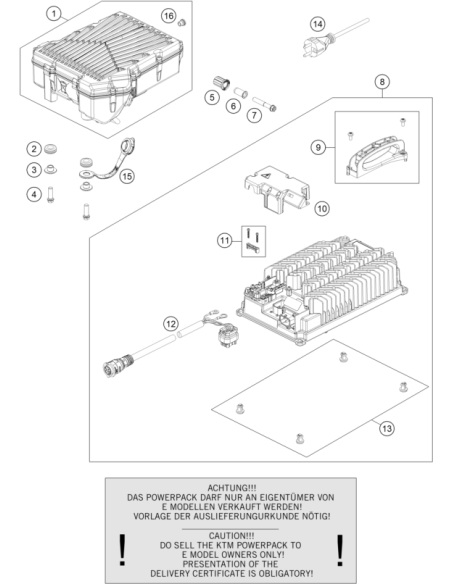 HH Collar Screw M8x50 Tx40 (KTM/HVA/GG)