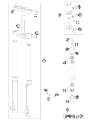 Tornillo de Collarin ISA M10x25 ISA45 (KTM/HVA/GG)