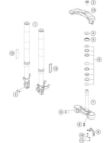 AH Collar Screw M8x30 Isa45 (KTM/HVA/GG)