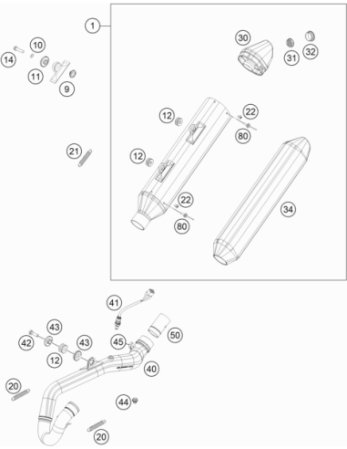 AH Collar Screw M8x30 Isa45 (KTM/HVA/GG)