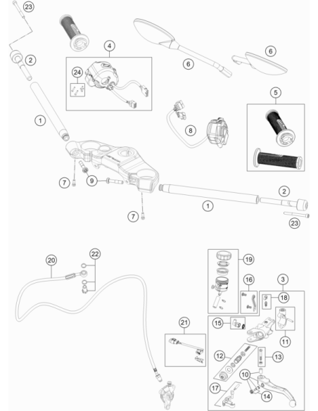 ISA Collar Screw M8x40 Isa45 (KTM/HVA/GG)
