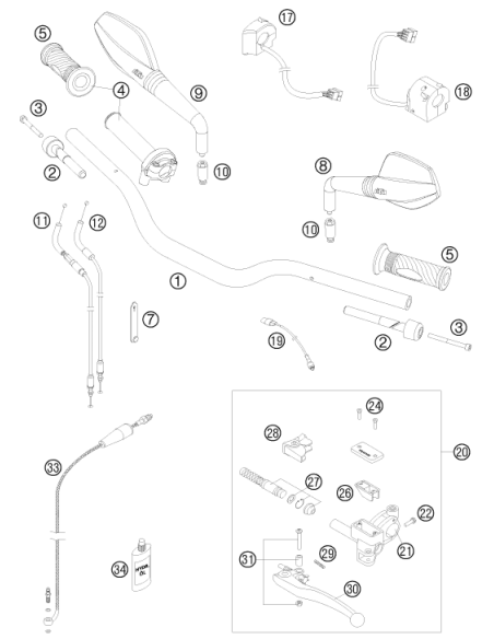 AH Collar Screw M10x30 Isa45 (KTM/HVA/GG)