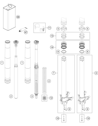 AH Screw M10x20 SET (KTM/HVA/GG) St:70
