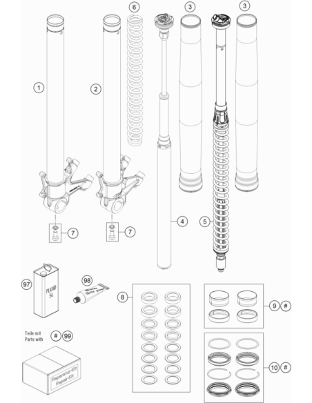 AH Screw M10x20 SET (KTM/HVA/GG) St:70