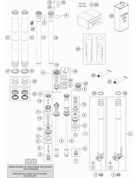 ISA Countersunk Head Screw M4x10 Din7991 (KTM/HVA/GG) St:70