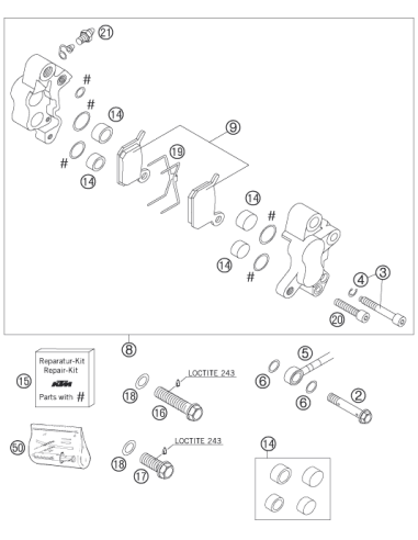 Washer DIN 125 A -8.4 (KTM/HVA/GG)