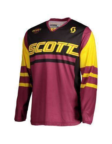 Camiseta Scott 350 Race color Granate/Amarillo