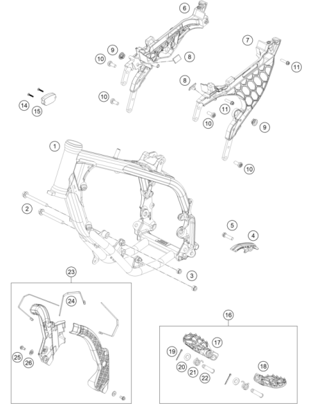 HEX Screw EN 1665-m8x85-10.9 (KTM/HVA/GG)