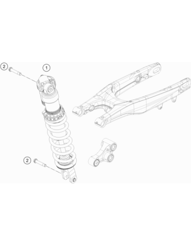 Shock Absorber HQV FS 450 2021 (WP)