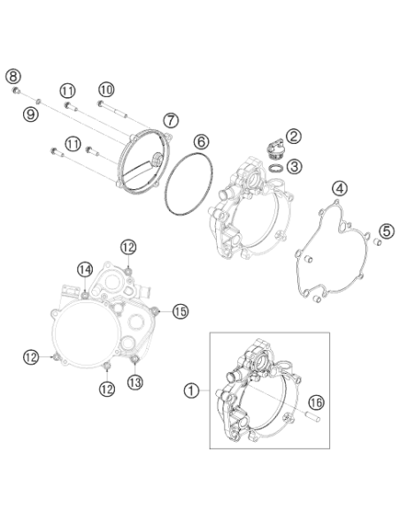 Cylinder Stud Din6325 8x30 M6 (KTM/HVA/GG)