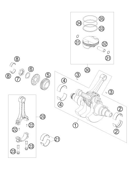 Needle Rol.din5402 NRB 4x9,8 (KTM/HVA/GG)