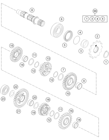 Circlip Ws24 (KTM/HVA/GG)