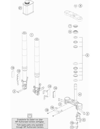CUP Fork KTM RC 390 (WP)