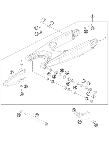 Needle Bushing Hk2212v 22/28/12 MB (KTM/HVA/GG)