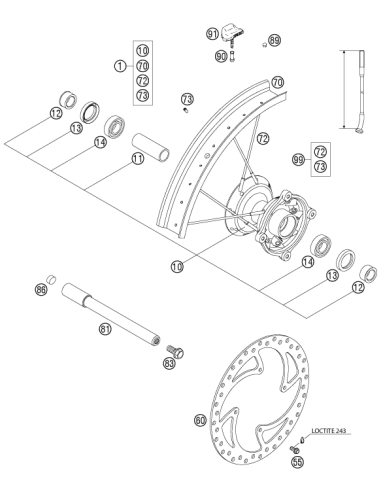 Rodamiento 6003 2RSH/C3HMTF Original...